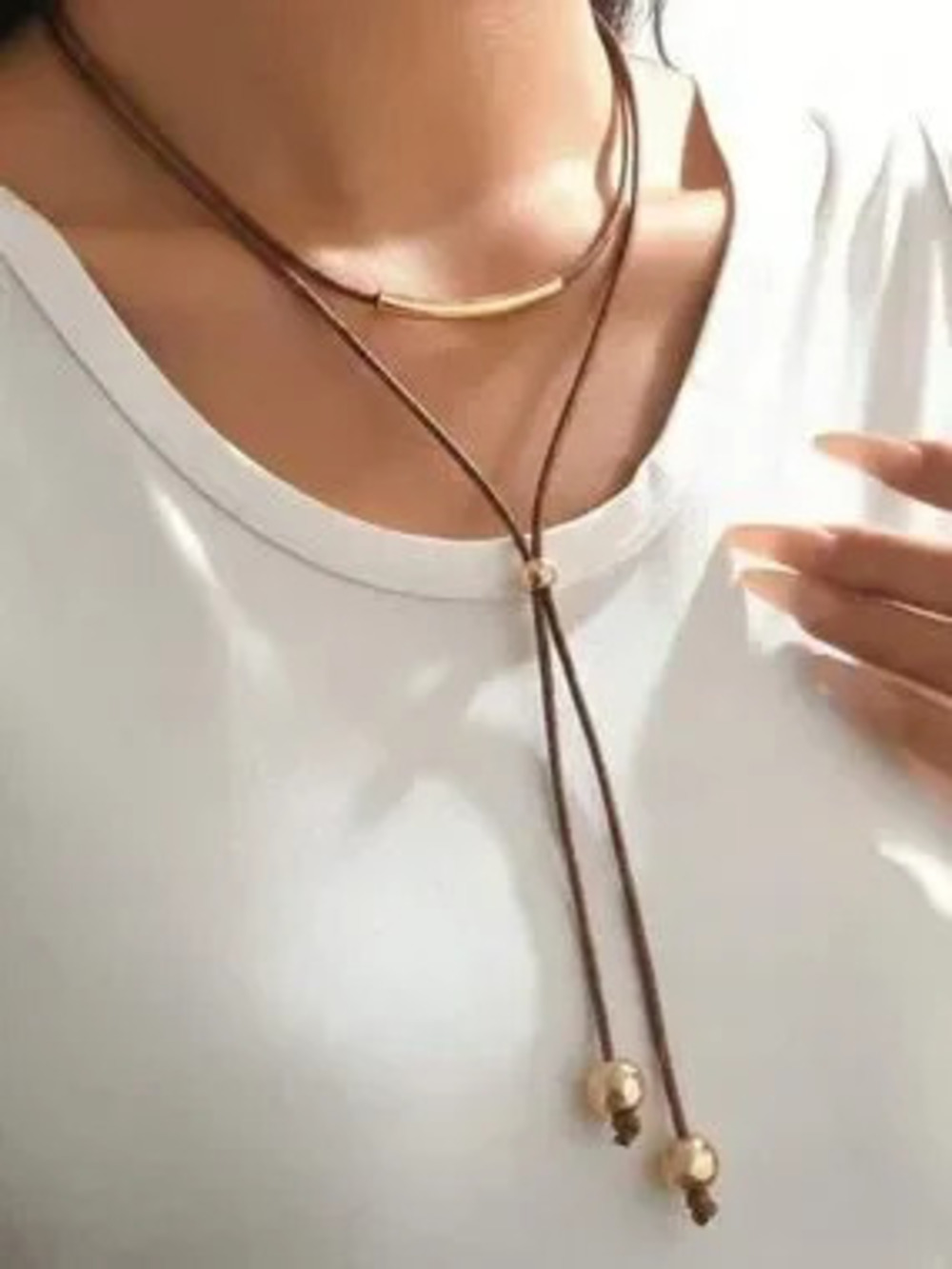Boho layered necklace N2447